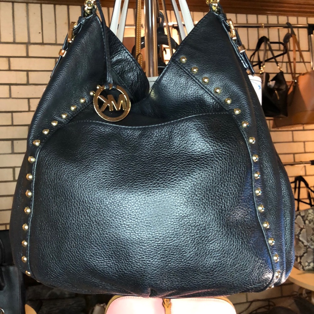 💥1DAY SALE EUC MK GOLD STUDDED